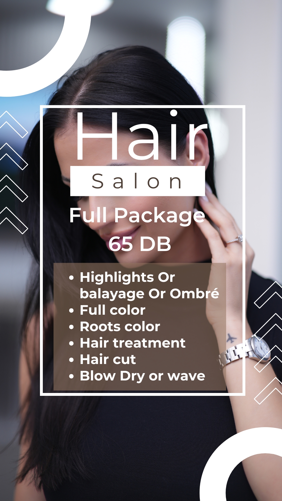 Hadi salon bahrain Facebook ad