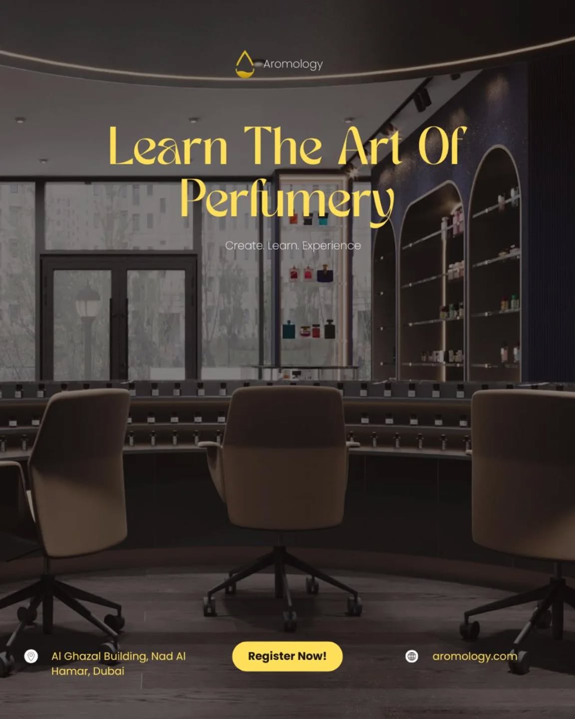 Aromology Facebook ad: Learn the Art of Perfumery and create a…