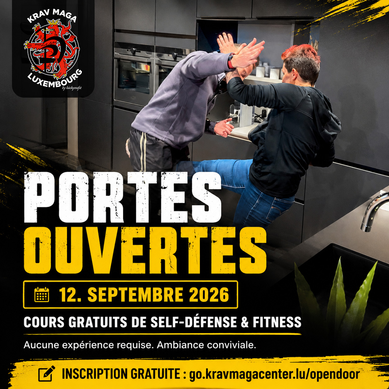 Krav Maga Center "by kickyoufit" Facebook ad