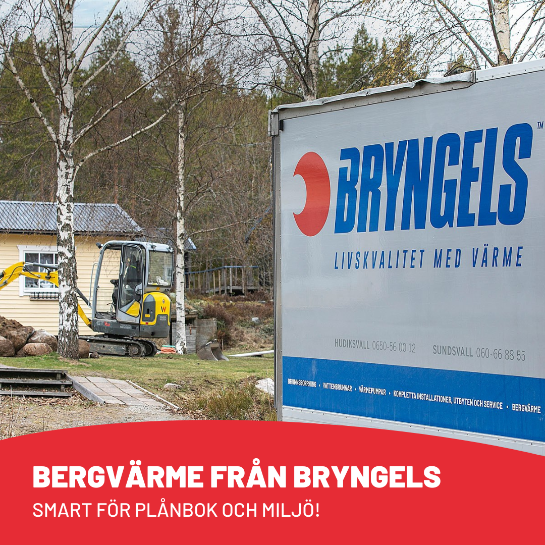 Bryngels AB Sundsvall Facebook ad: Allt fler satsar på bergvärme och vi förstår…
