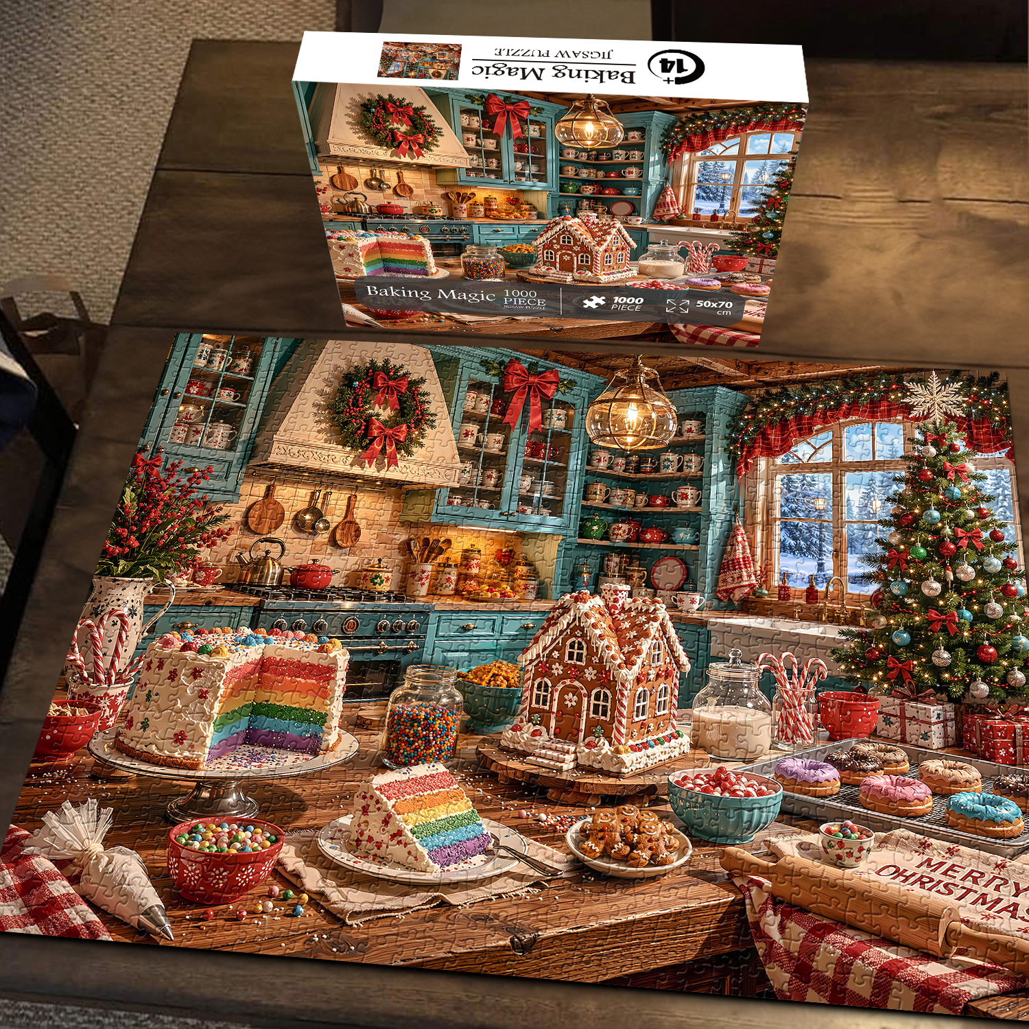 Pickforu Facebook ad: Baking Magic Jigsaw Puzzle 1000 Pieces