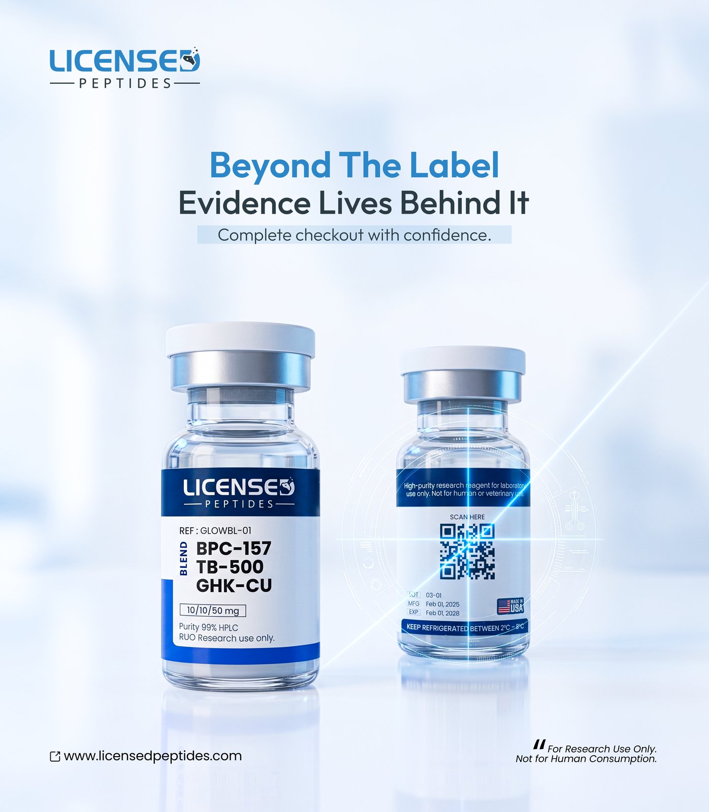 Licensed Peptide Facebook ad: Not All Peptides Are Created Equal
