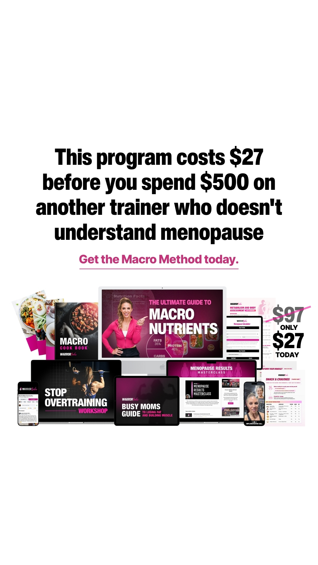 WarriorBabe - Fit Over 40 Facebook ad