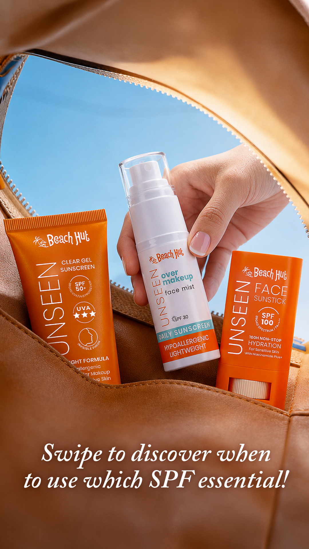 Beach Hut Sunblock Facebook ad