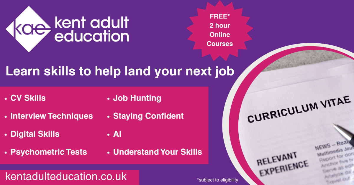 Kent Adult Education Facebook ad