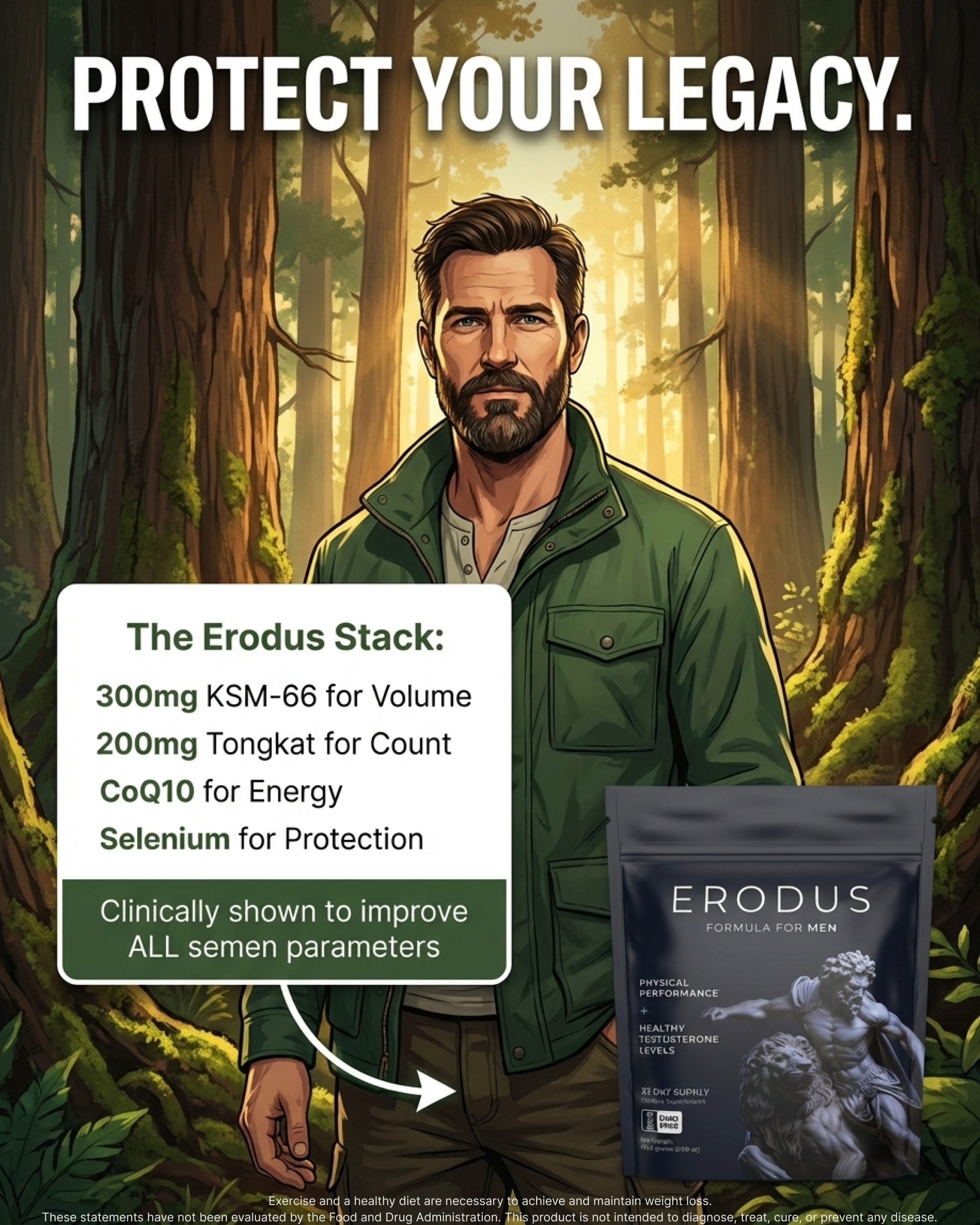 Erodus Formula For Men Facebook ad