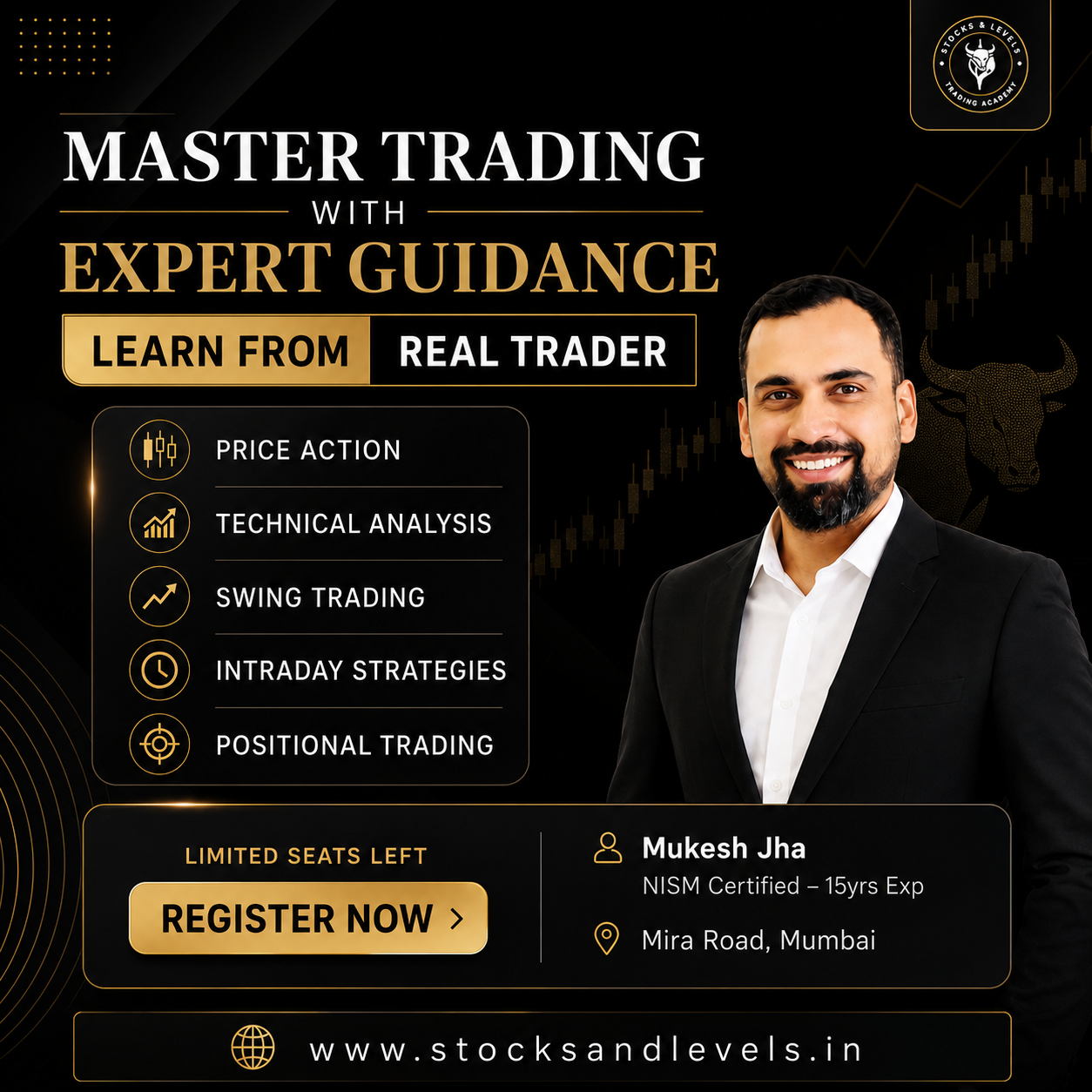 Stocks and levels Facebook ad