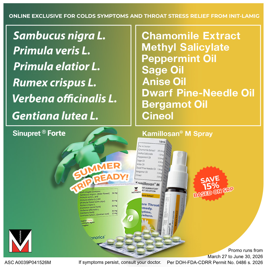 Kamillosan PH Facebook ad: Summer na! Singaw? Kalma lang and take the…