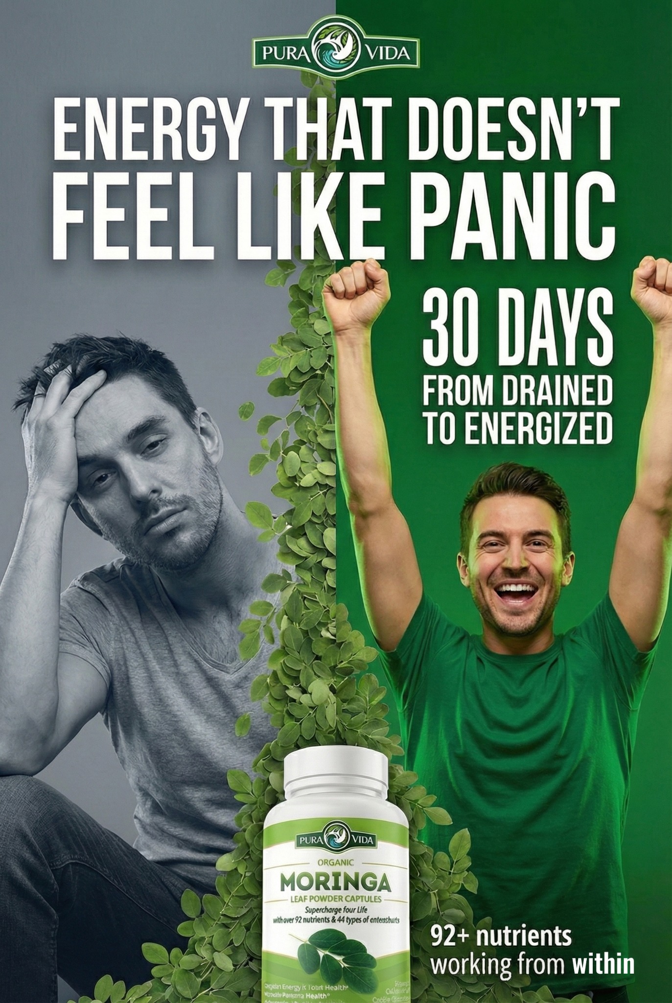 Pura Vida Moringa Facebook ad