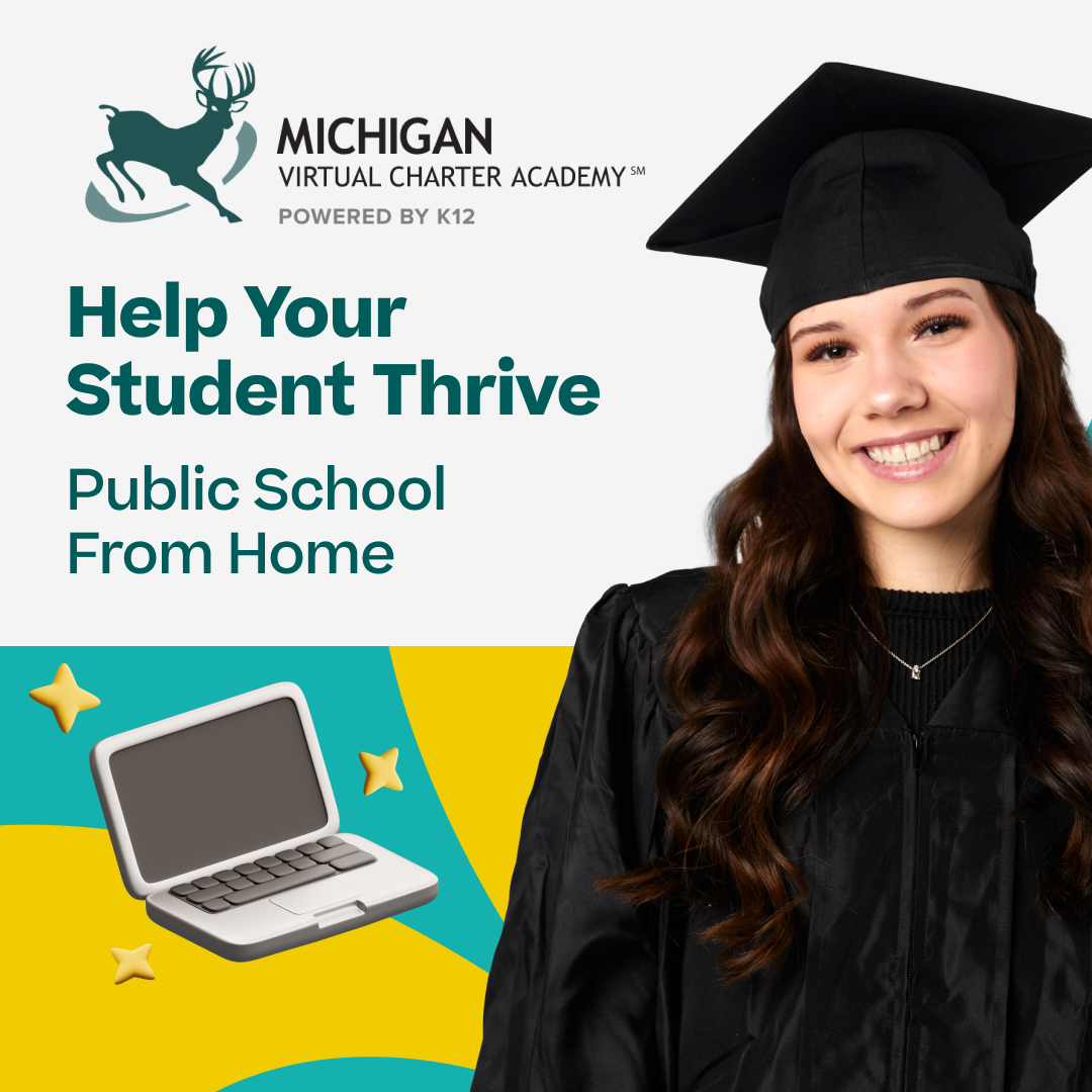 Michigan Virtual Charter Academy at K12 Facebook ad from May 4, 2026