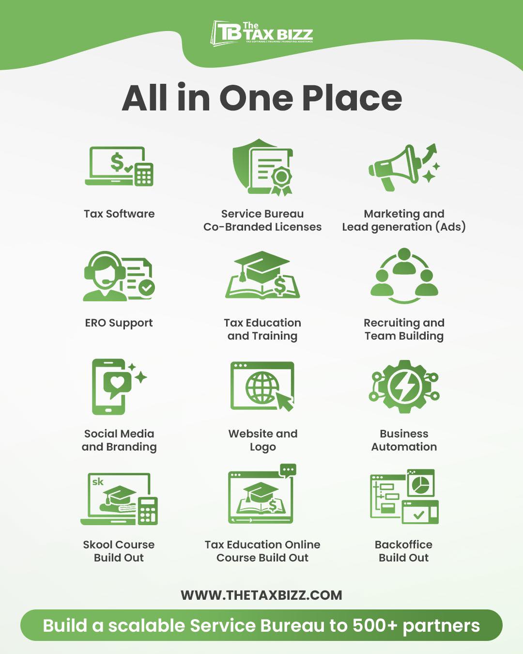 The Tax Bizz Facebook ad: How To Start A Tax or Service Bureau Business WEBINAR