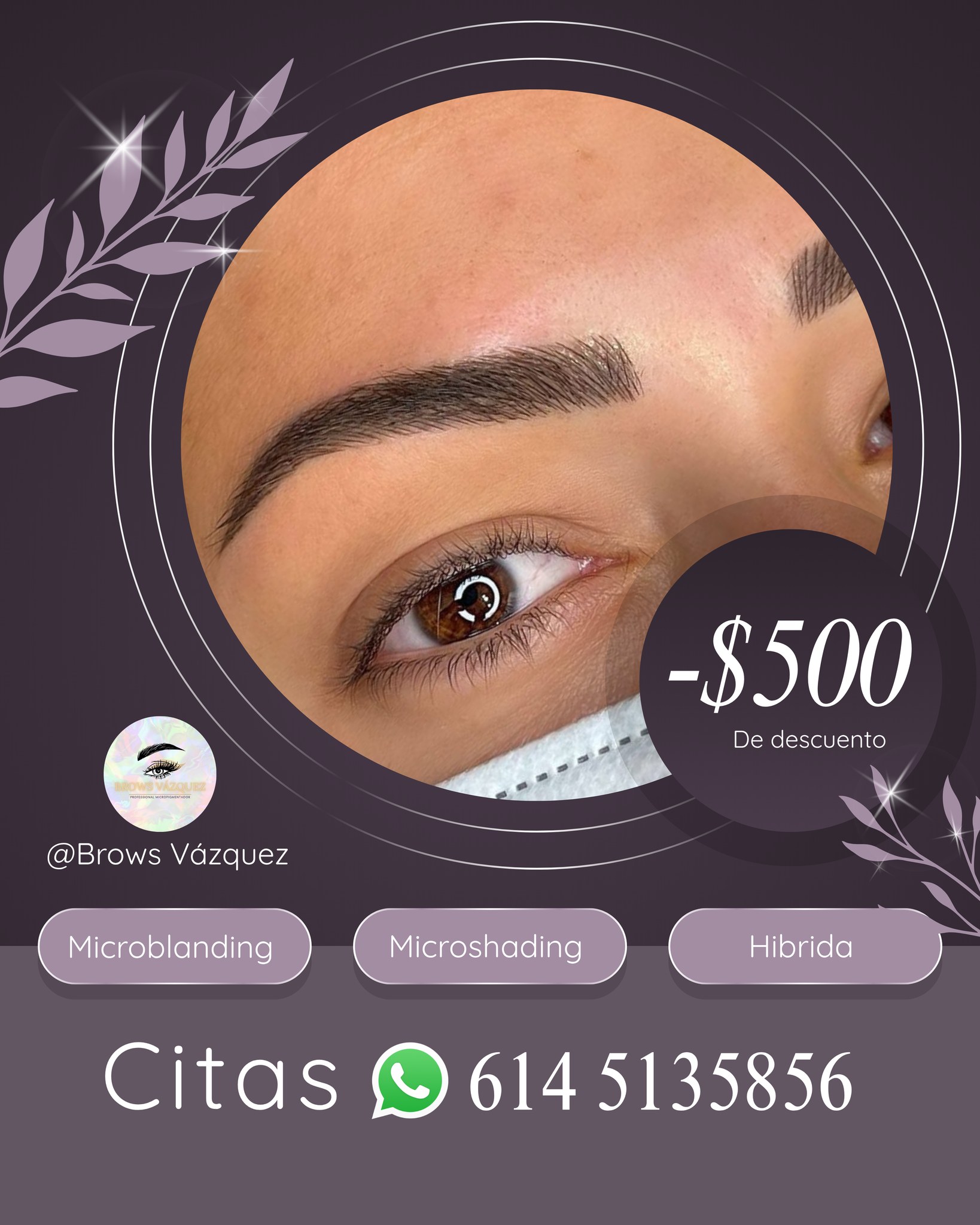 Brows Vázquez Microblading, Microshading y Micropigmentación Facebook ad: ¡Resalta tu belleza natural con resultados que duran!