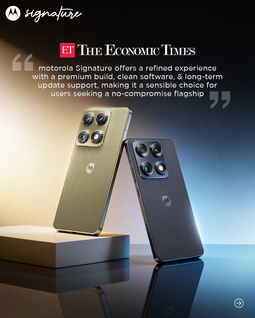 Motorola Facebook ad: The world is noticing every detail, every design…