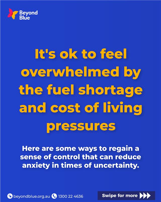Beyond Blue Facebook ad: Money worries are on a lot of people's…