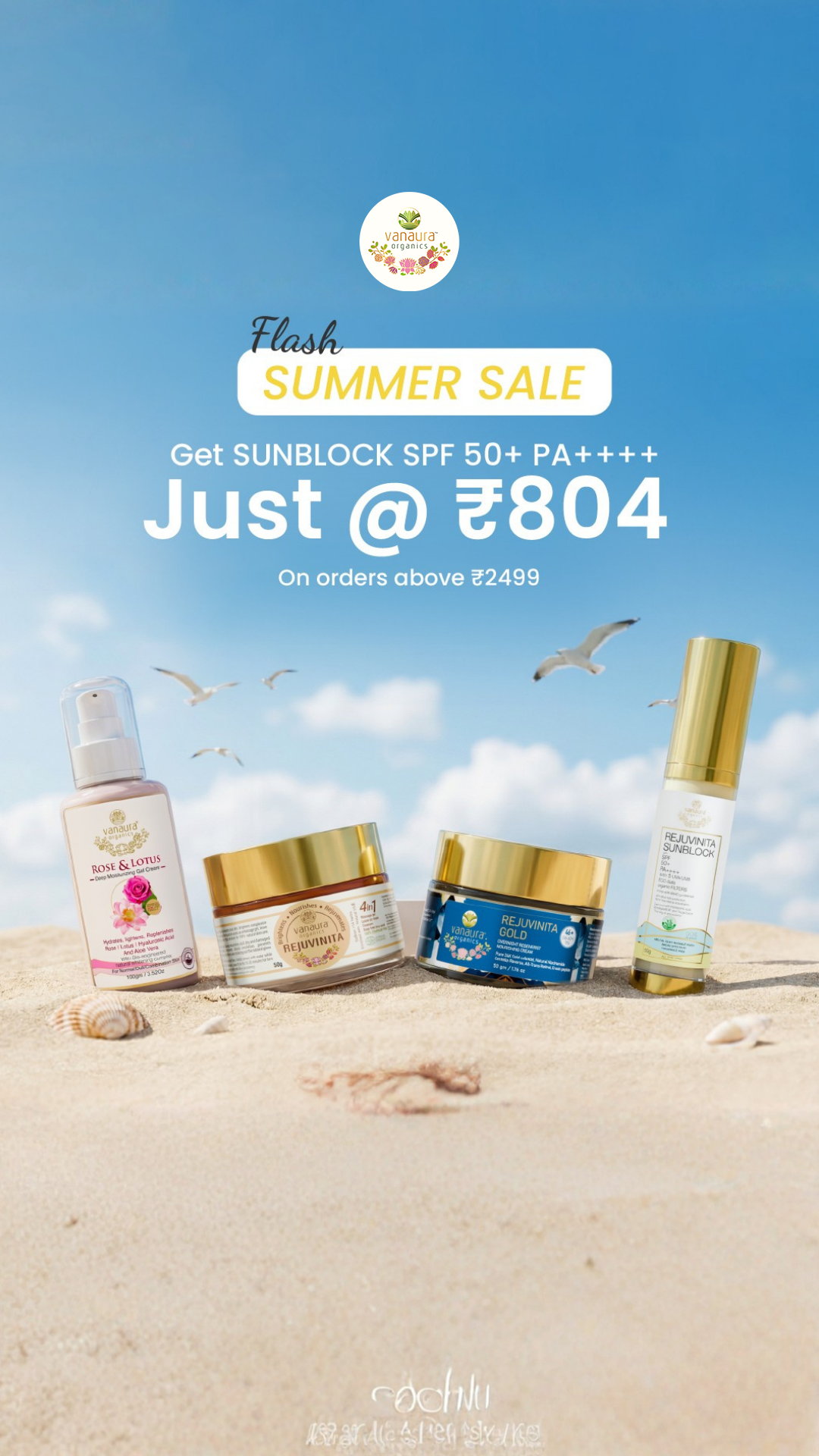 Vanaura Organics - Organic Ayurvedic Skincare & Haircare Facebook ad
