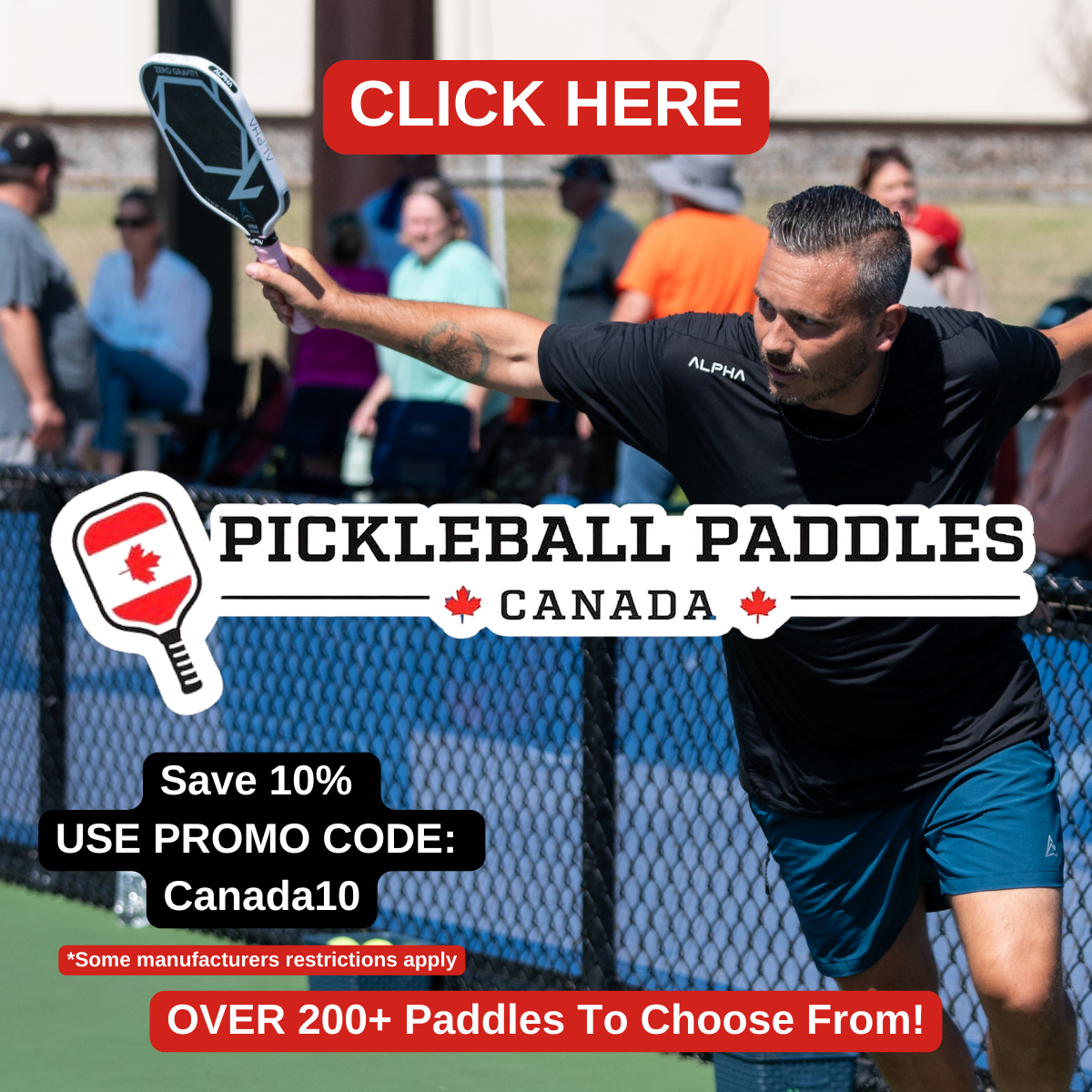 Pickleball Paddles Canada Facebook ad