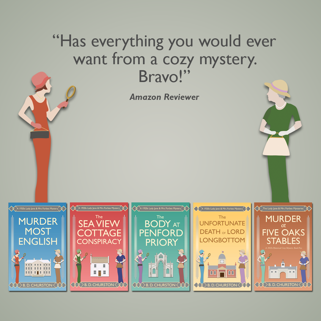 B. D. Churston Mysteries Facebook ad