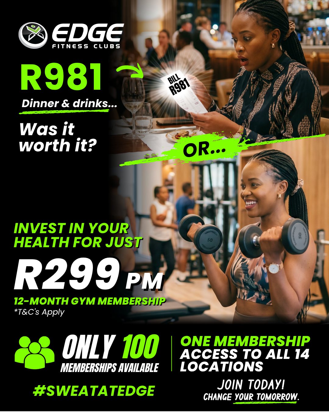 Edge Fitness Clubs - Gonubie Facebook ad: Edge Fitness Clubs - May Promo 2026