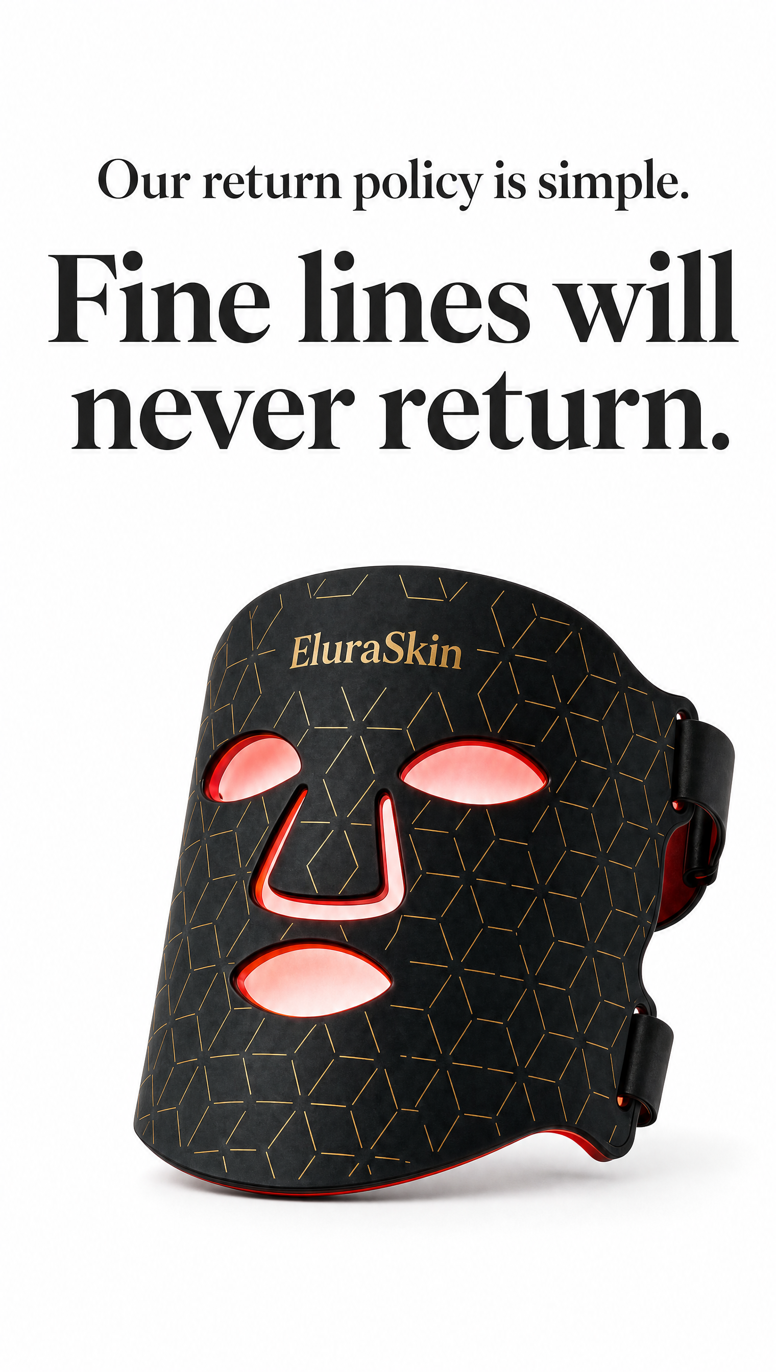 Elura Skin Facebook ad: Cheaper Than Your Serum Shelf. Clinically Proven.