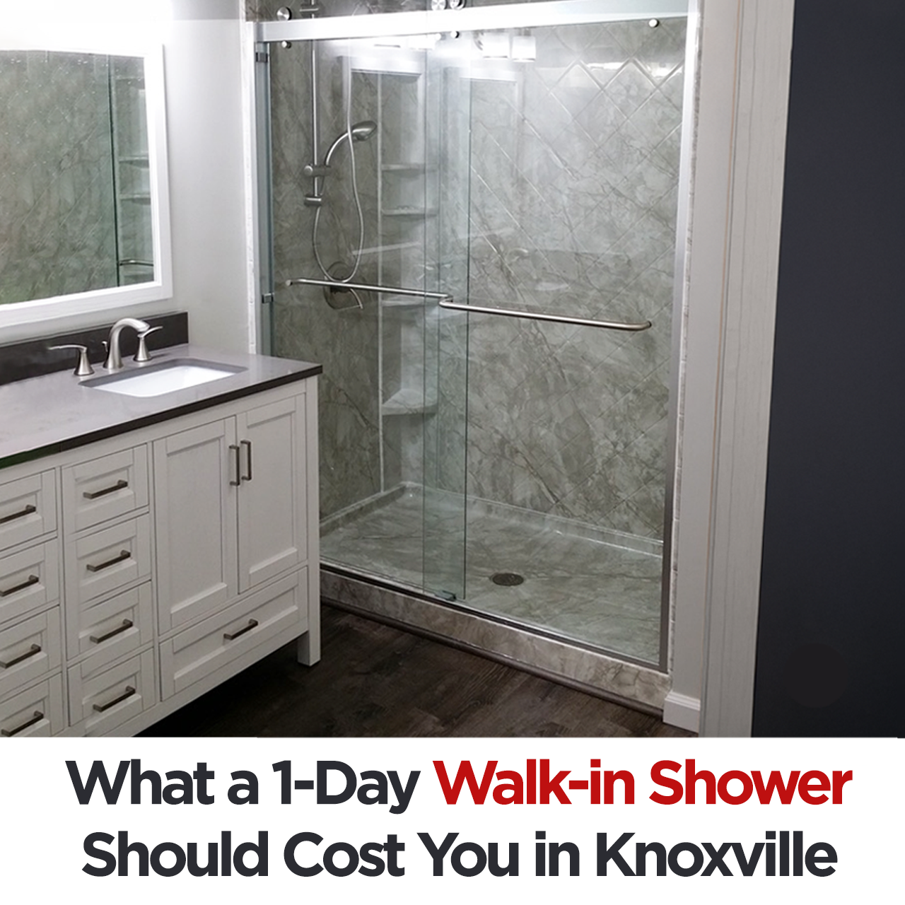 Home Dr Pros, LLC Facebook ad: What a 1-Day Walk-in Shower Should Cost You in Knoxville