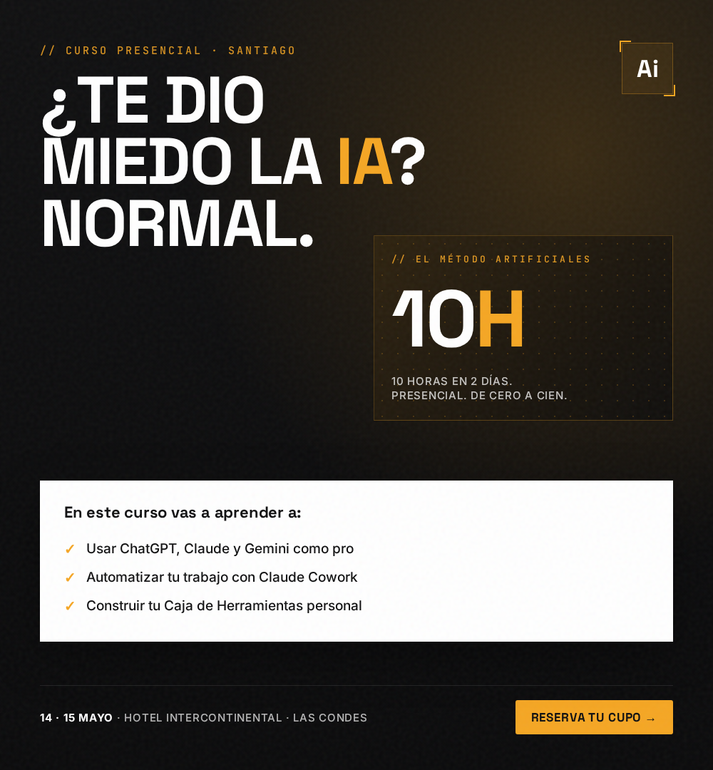 Artificiales.ai Facebook ad from Apr 23, 2026