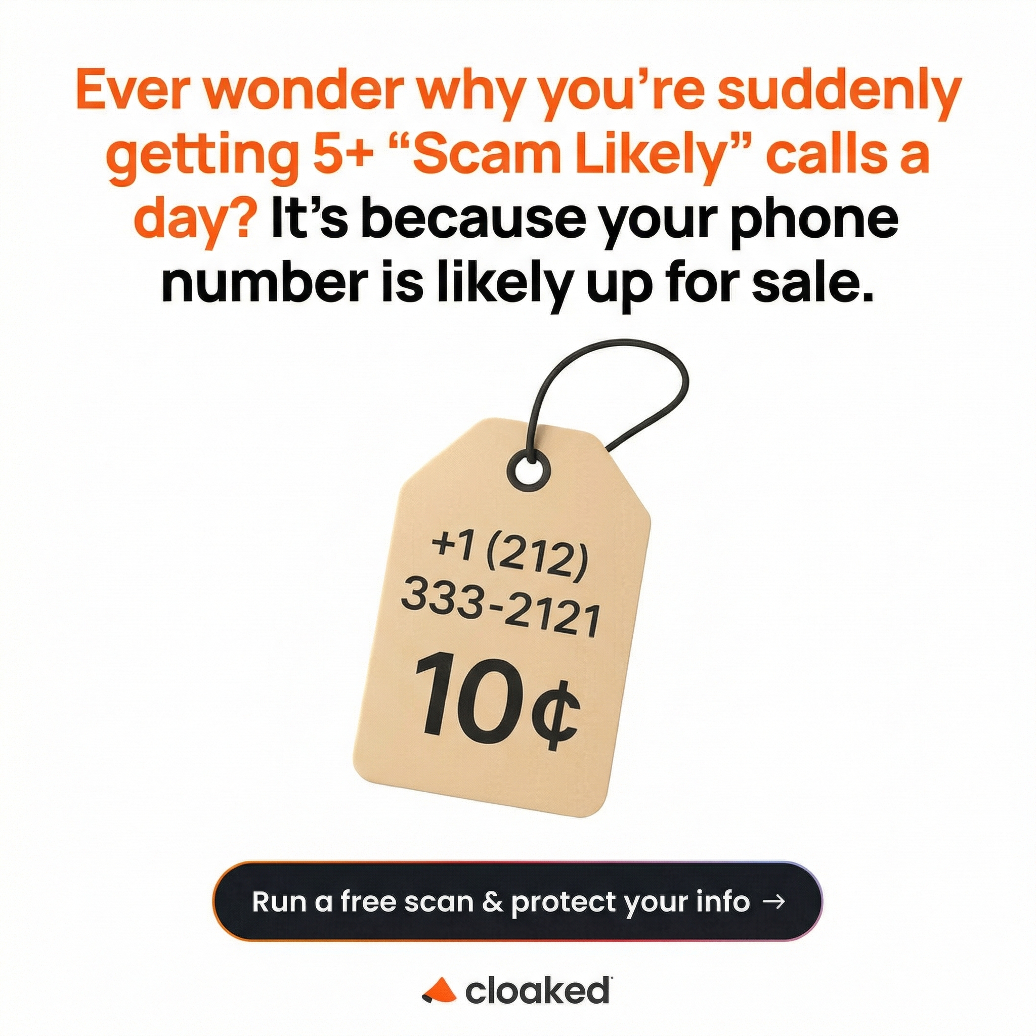 Cloaked Inc. Facebook ad