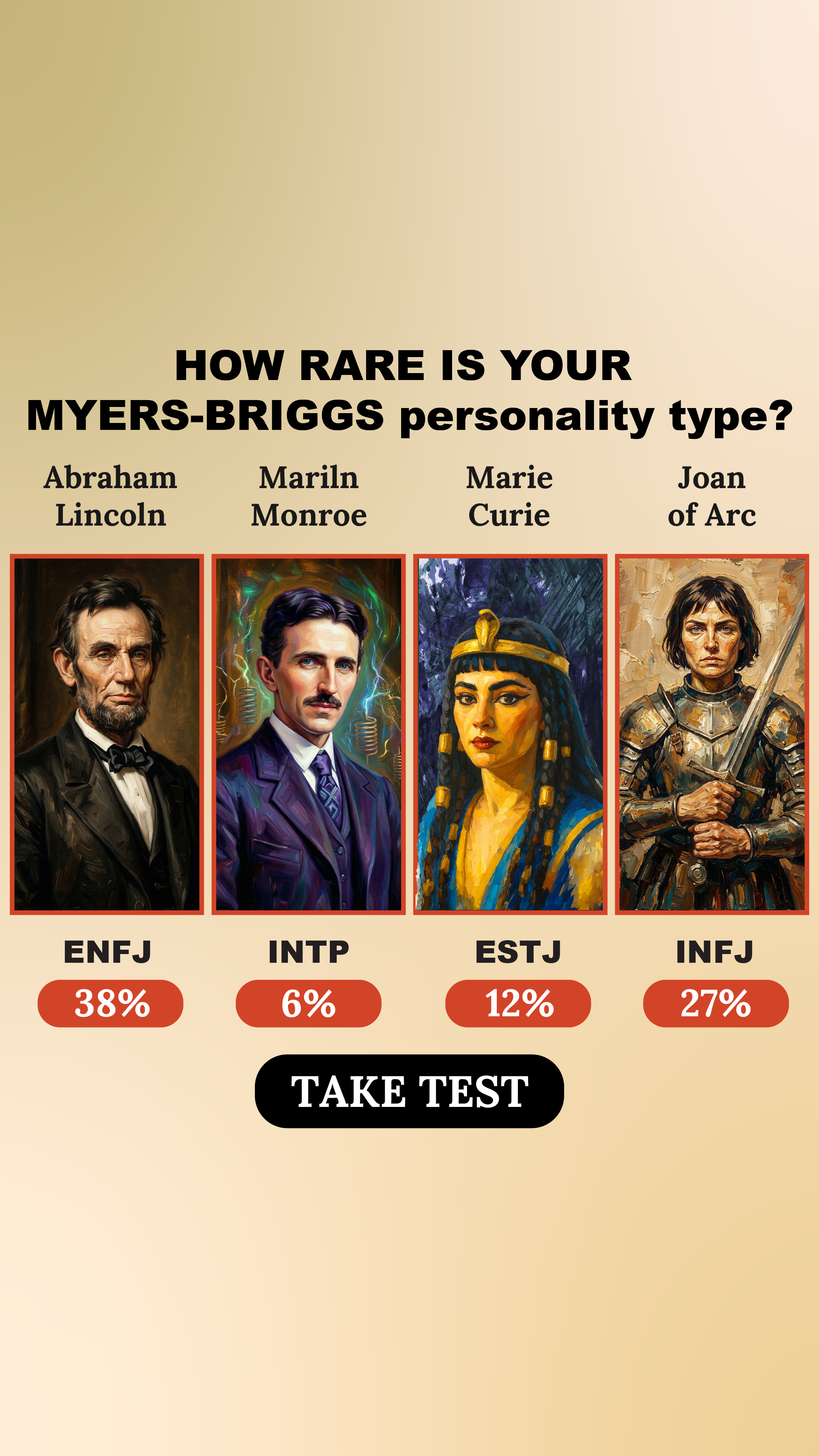 Personality Type Facebook ad