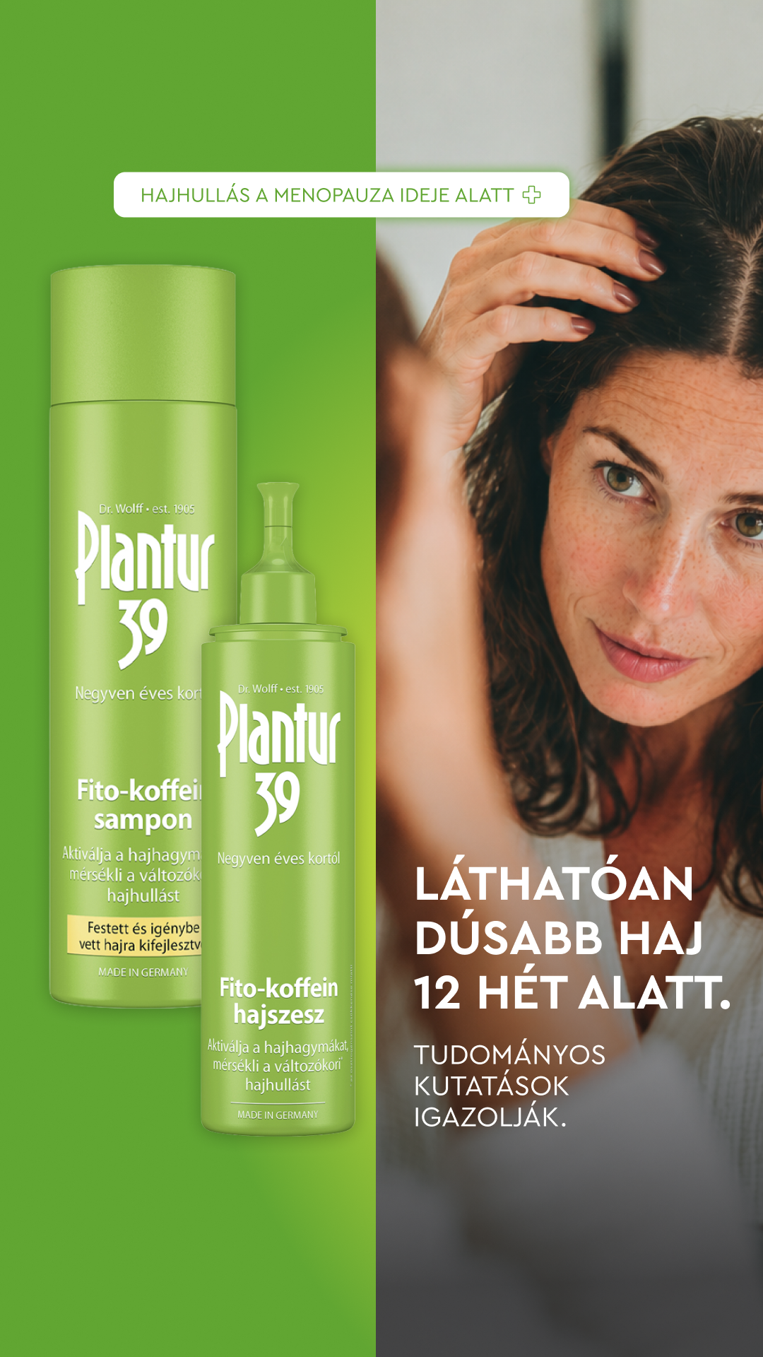 Plantur Facebook ad: Láthatóan erősebb haj 3 hónap alatt