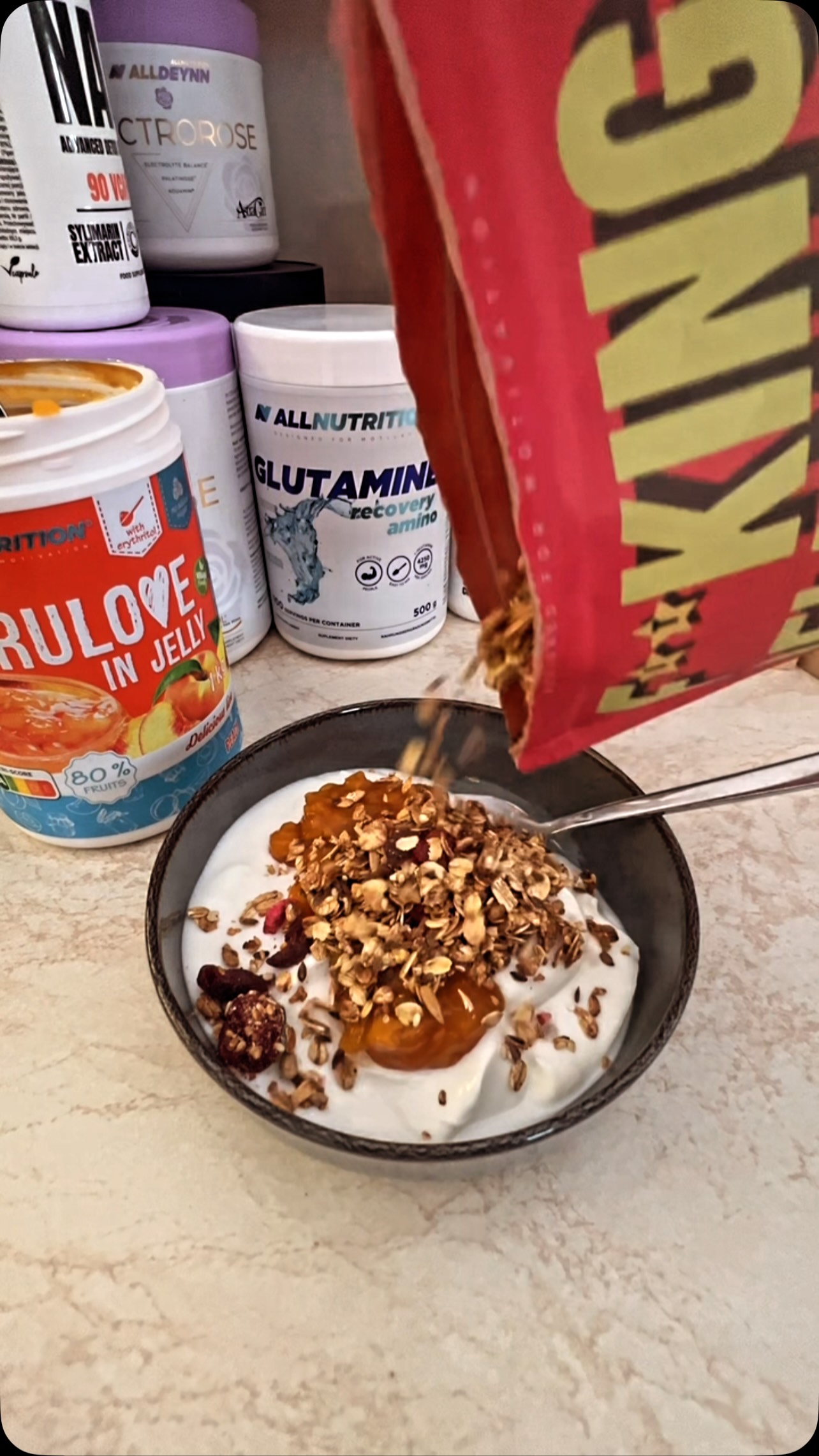 Proteinas.lt maisto papildai Facebook ad: Easy Peasy Super Turbo pusrytis