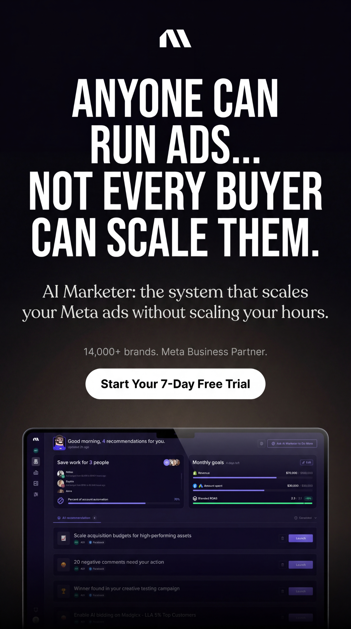 madgicx.com Facebook ad