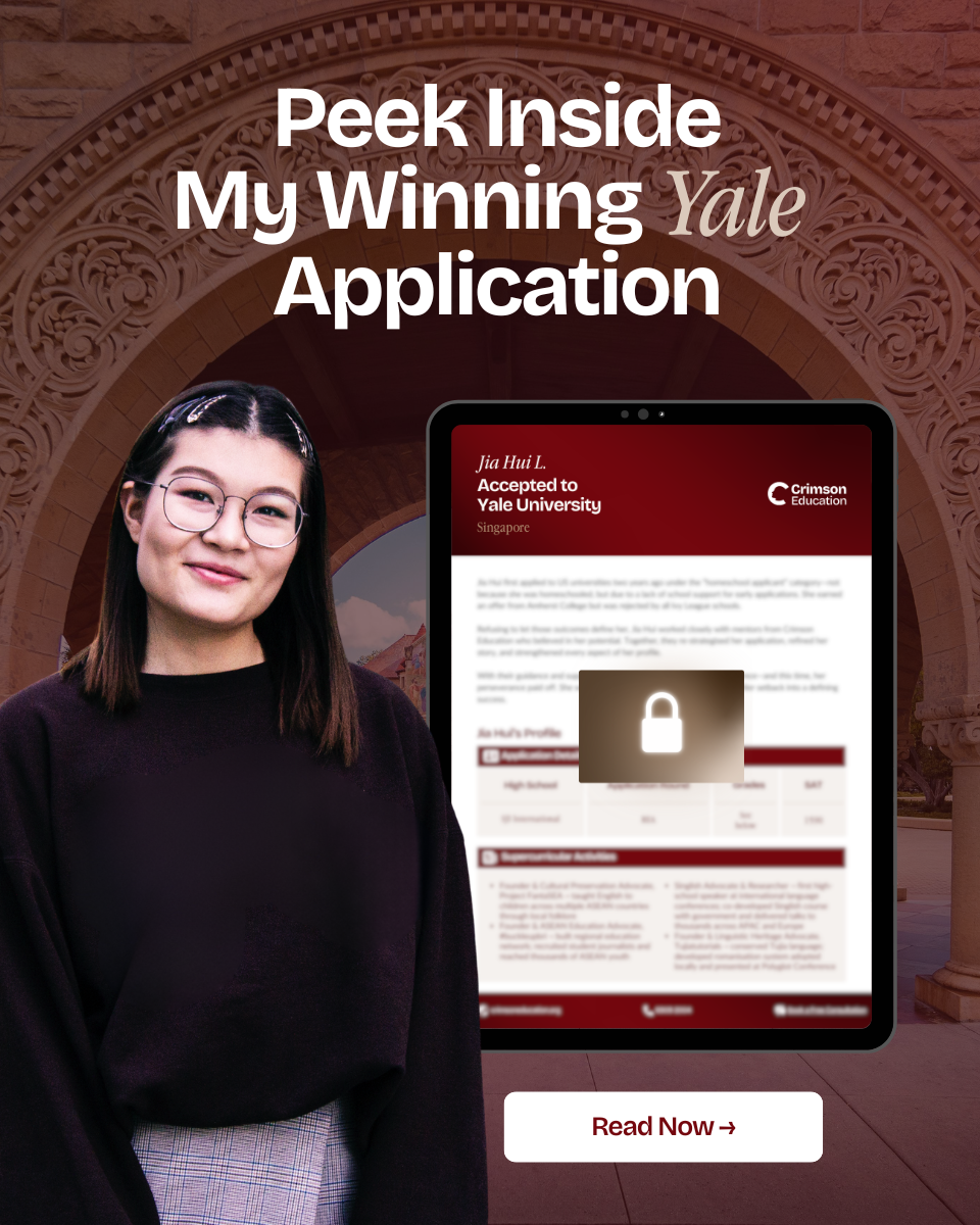 Crimson Education Facebook ad