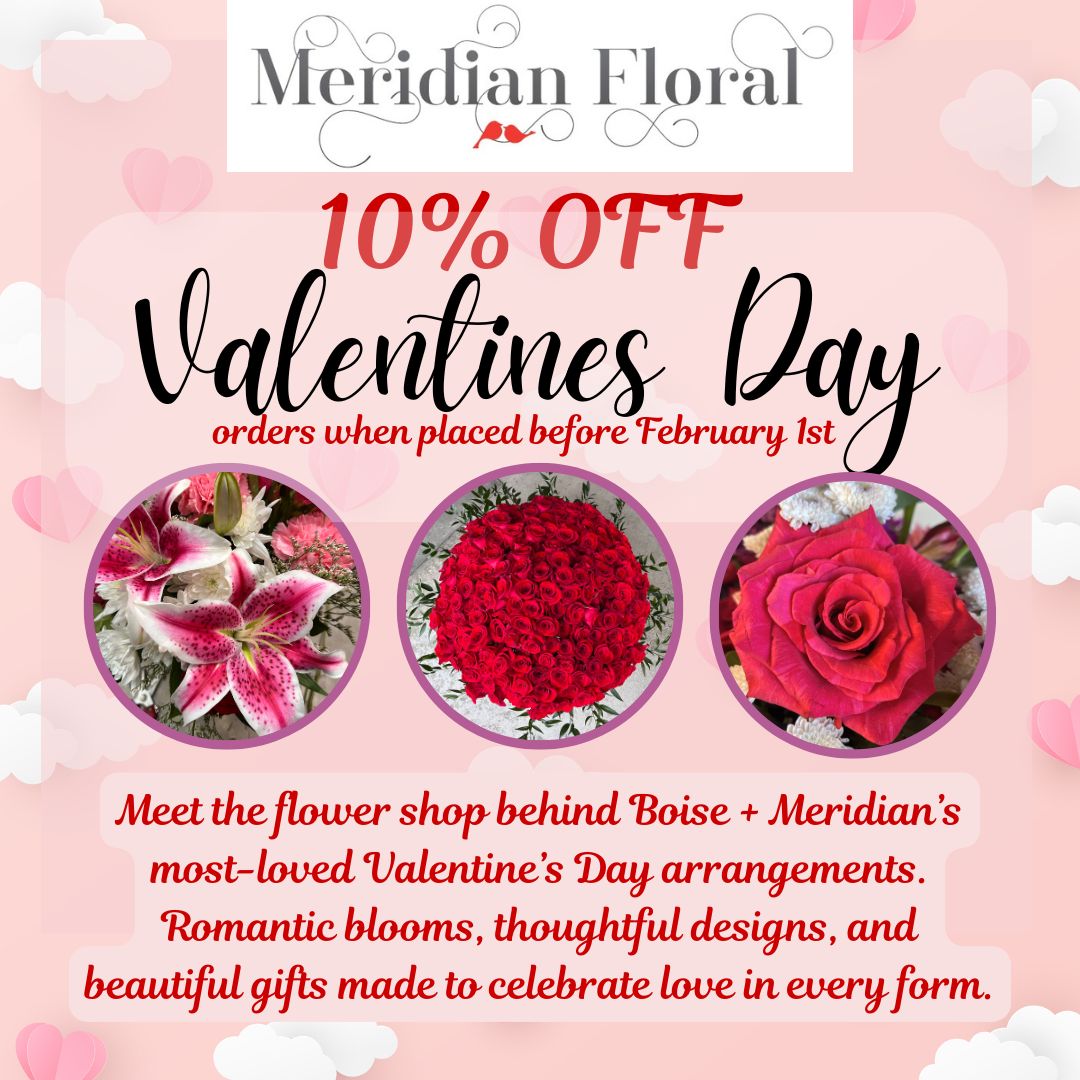 Meridian Floral & Gifts Facebook ad: Valentine’s Day is almost here