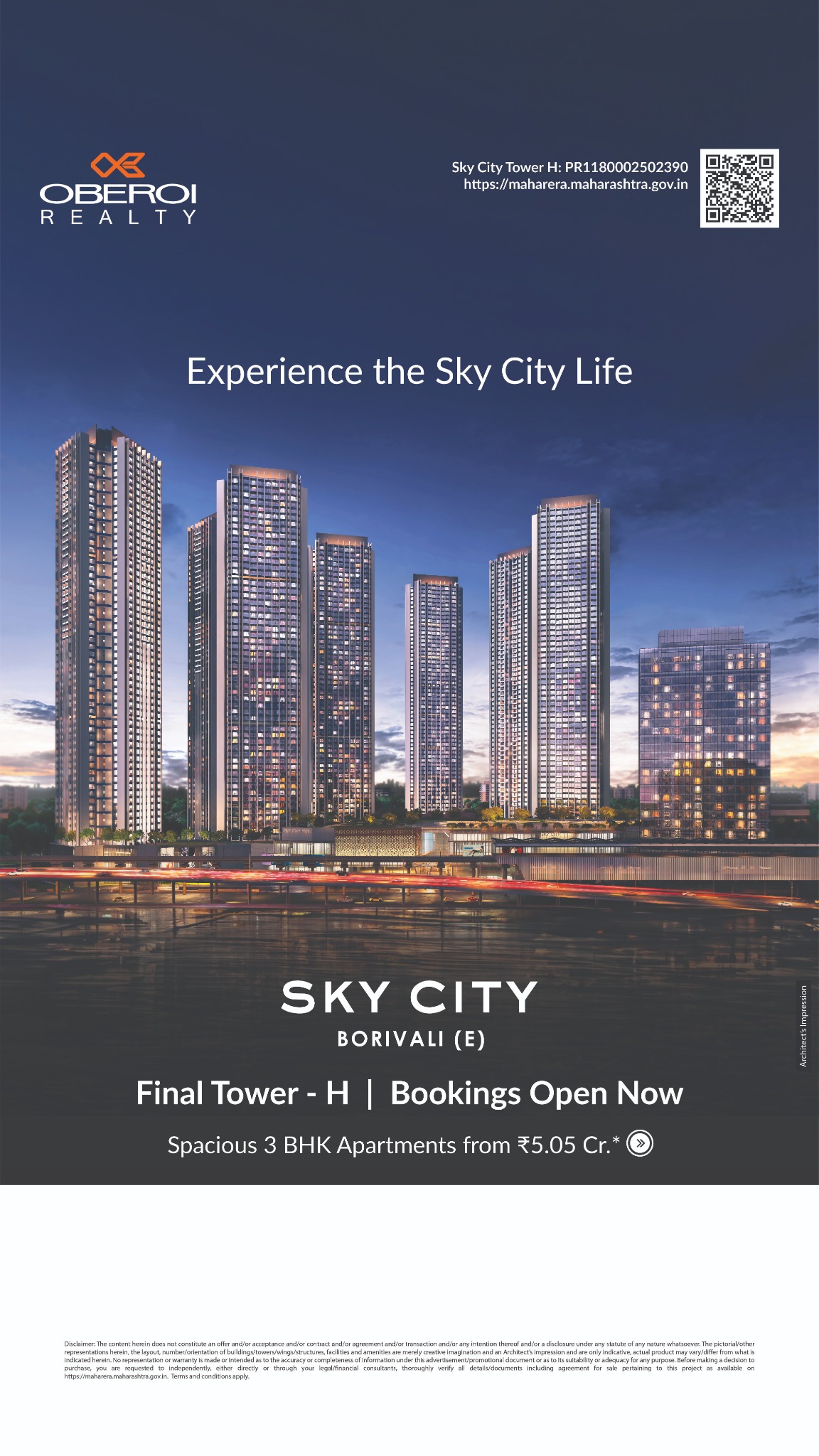 Oberoi Realty Facebook ad from Jun 3, 2026