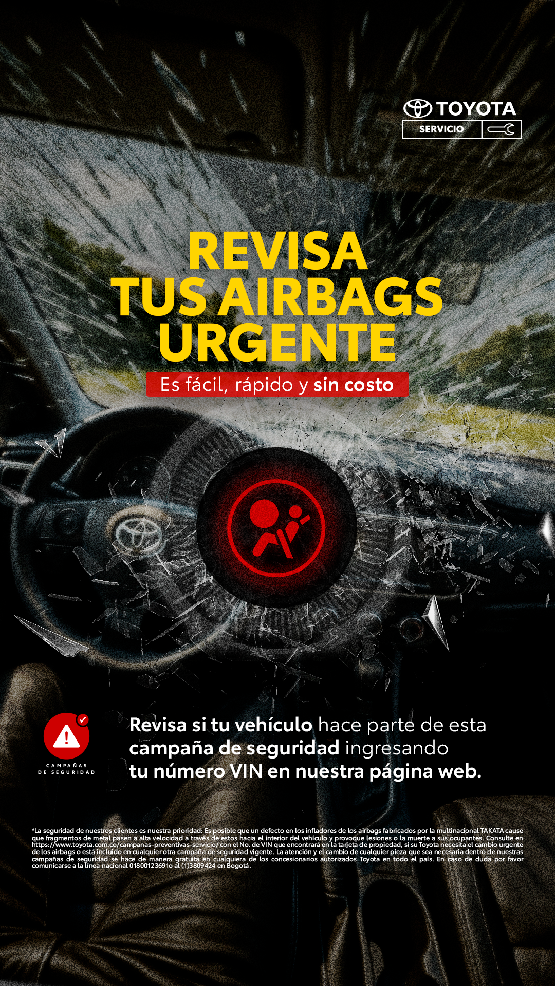 Toyota Colombia Facebook ad from Aug 6, 2026