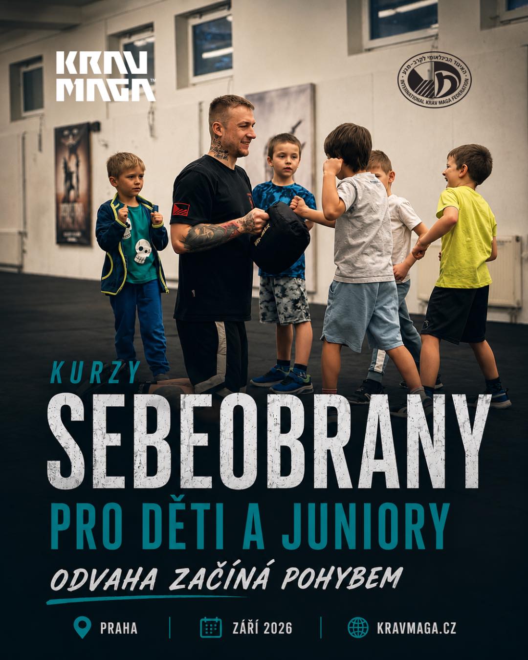 KRAV MAGA IKMF CZ Facebook ad: Přihlašování PRAHA DĚTI/JUNI září 2026