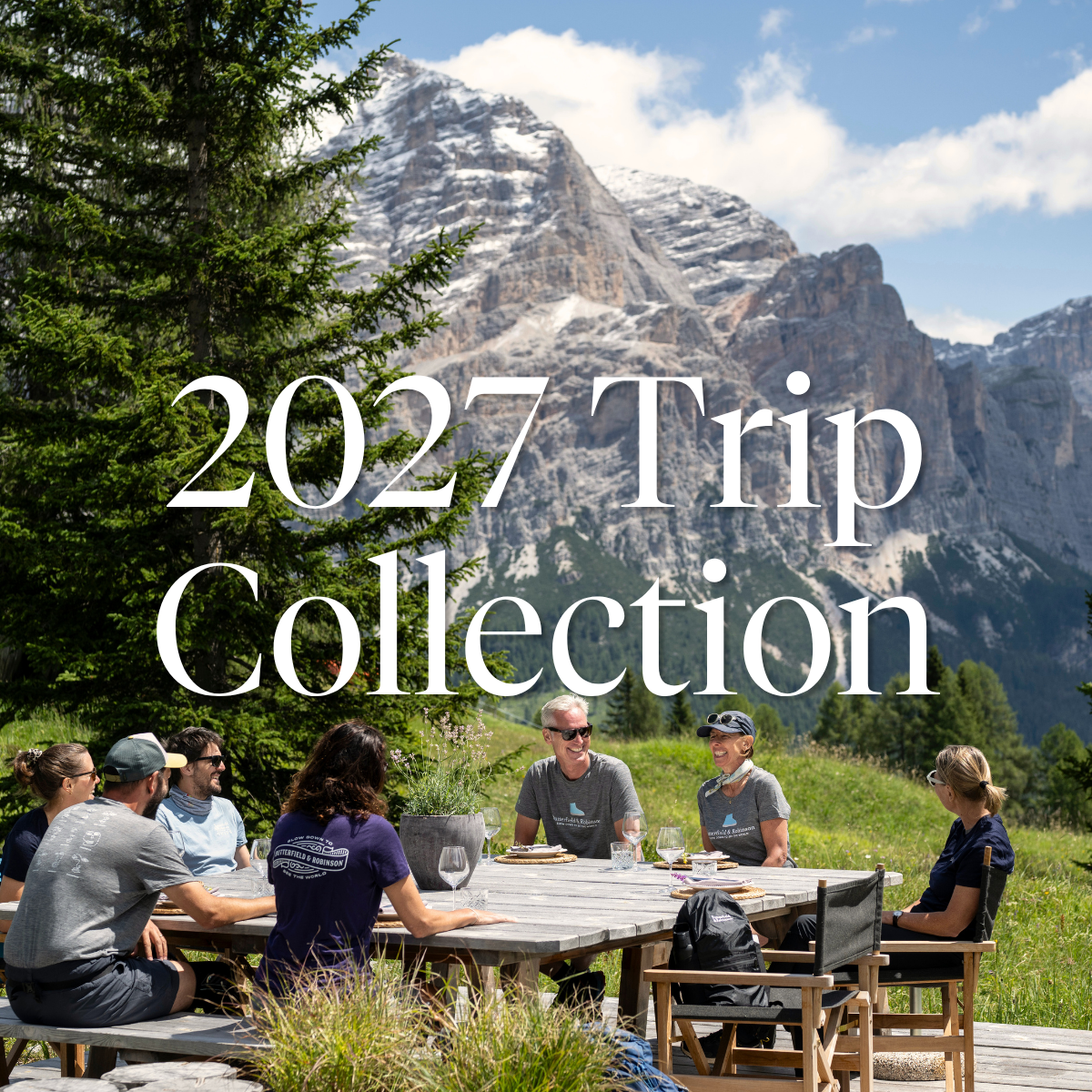 Butterfield & Robinson Facebook ad: New adventures. Small groups.Insider access.