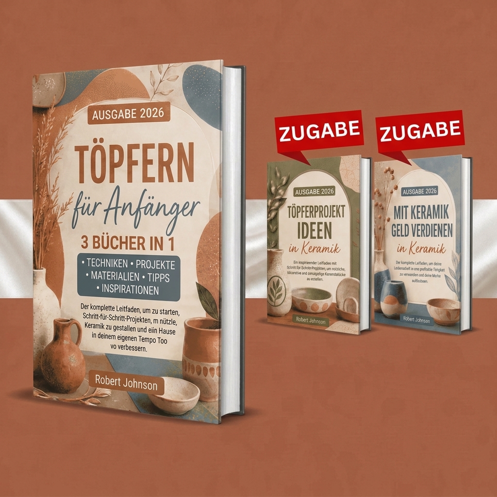 Marcia Ferraz Facebook ad: Keramik leicht gemacht, 3 Bücher in 1