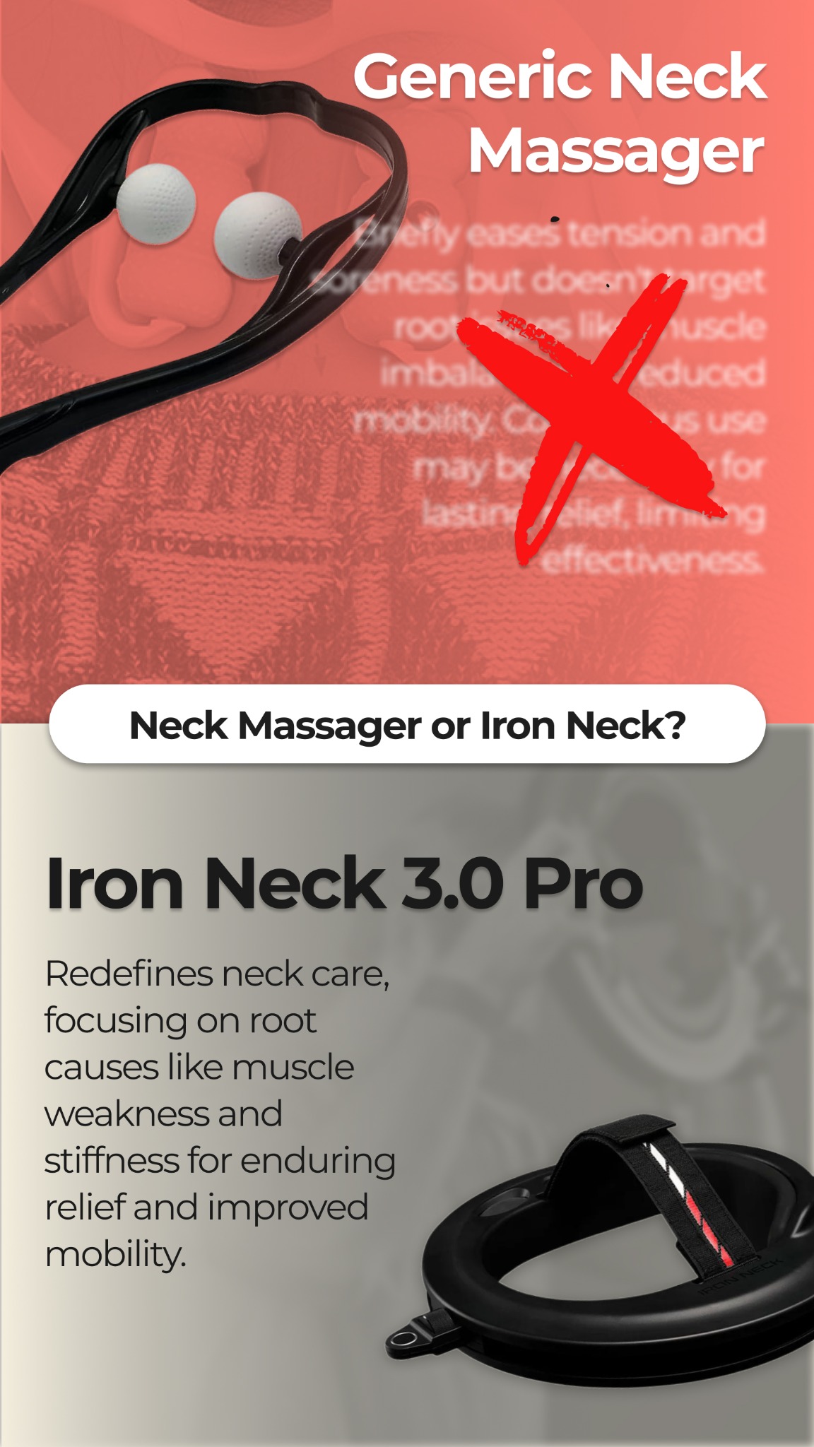 The Iron Neck Facebook ad