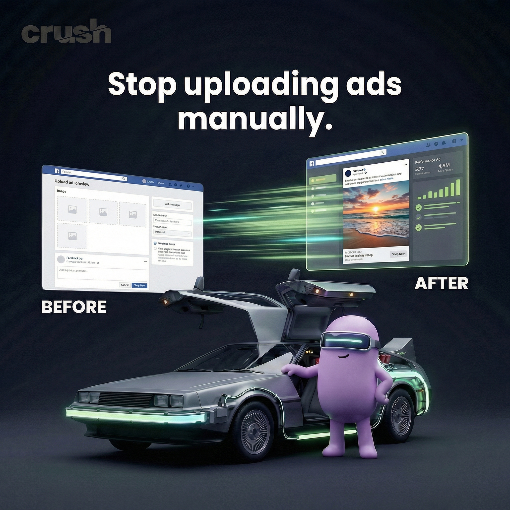 trycrush.ai Facebook ad