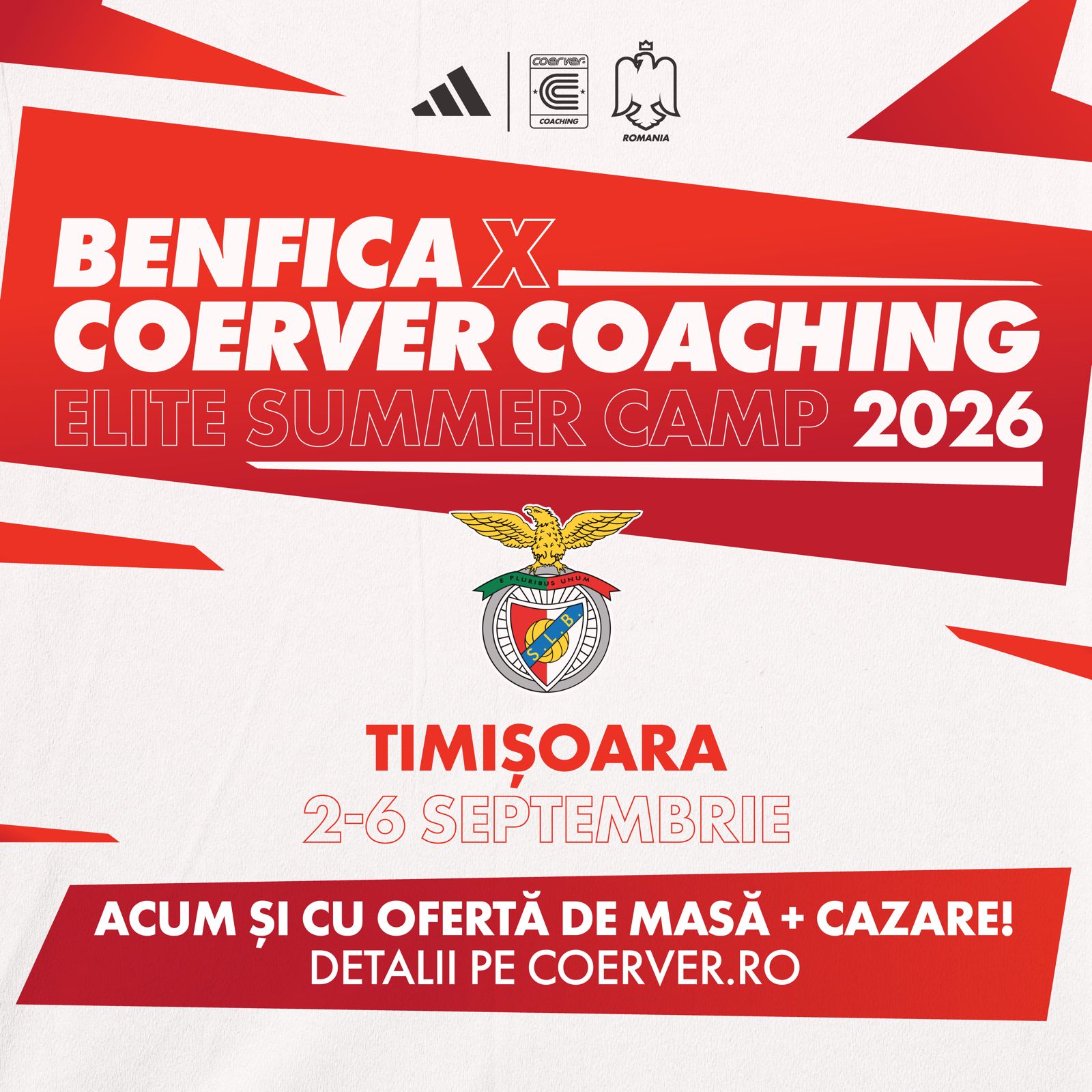 Coerver Coaching Romania&Rep.Moldova Facebook ad: Elite Football Summer Camp Timișoara 2026