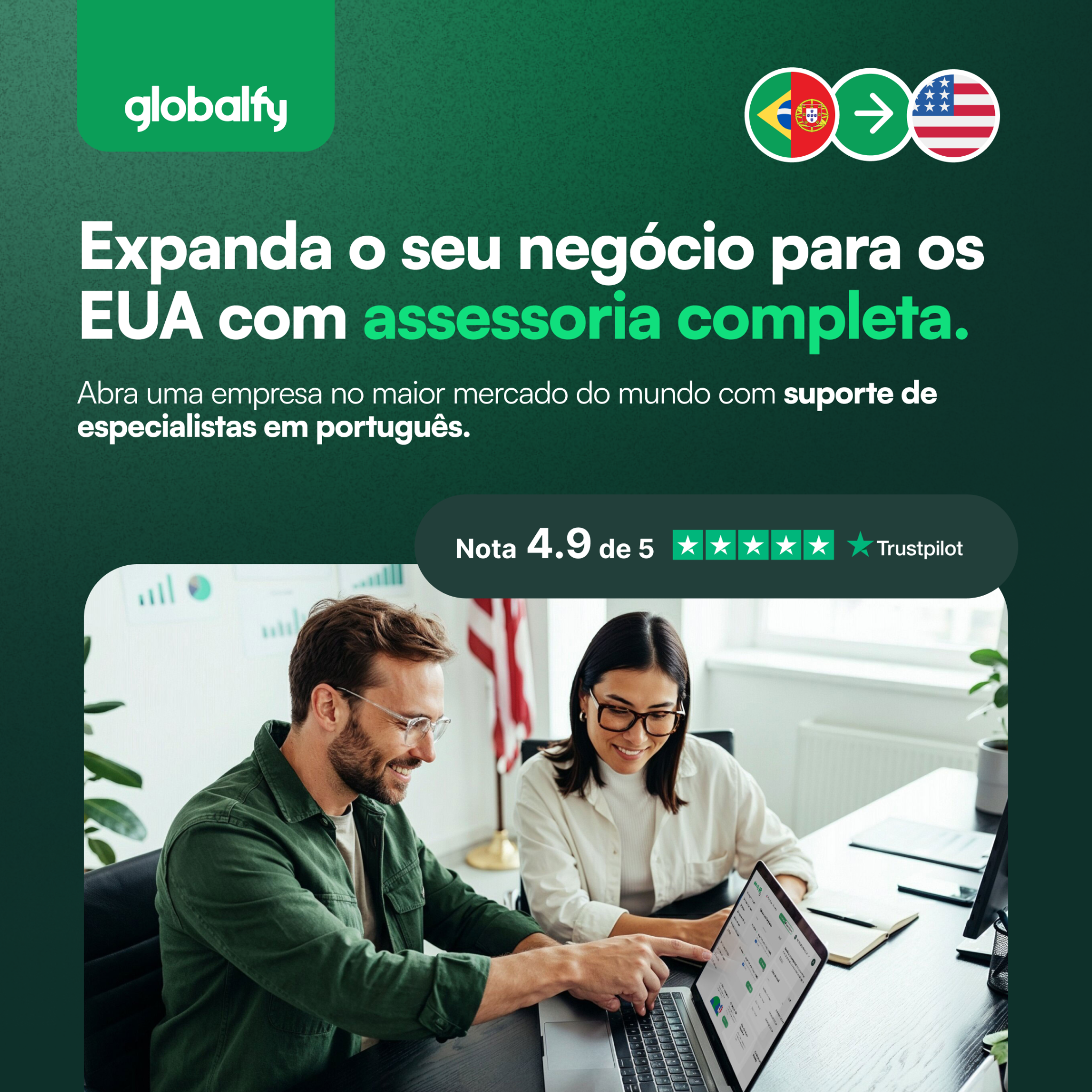 Globalfy - Português Facebook ad