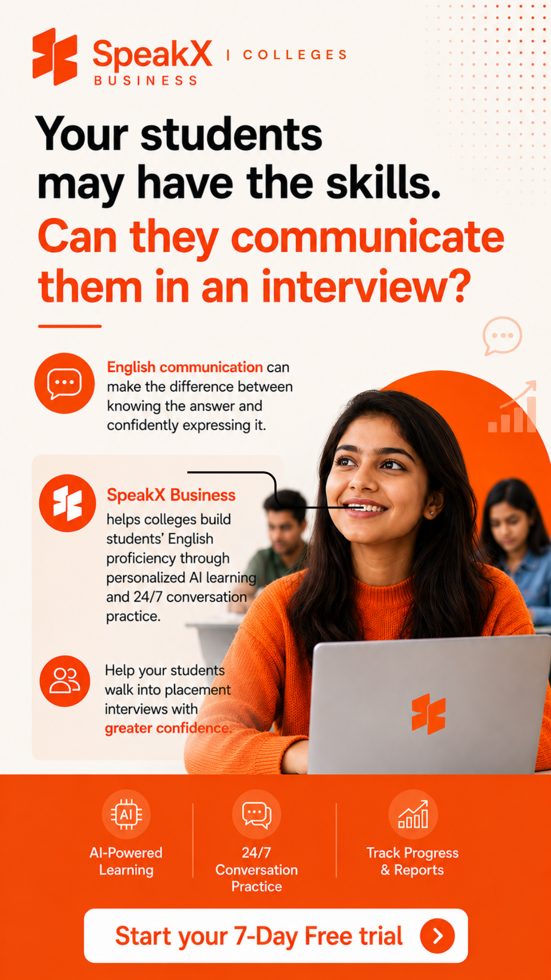 SpeakX English Facebook ad