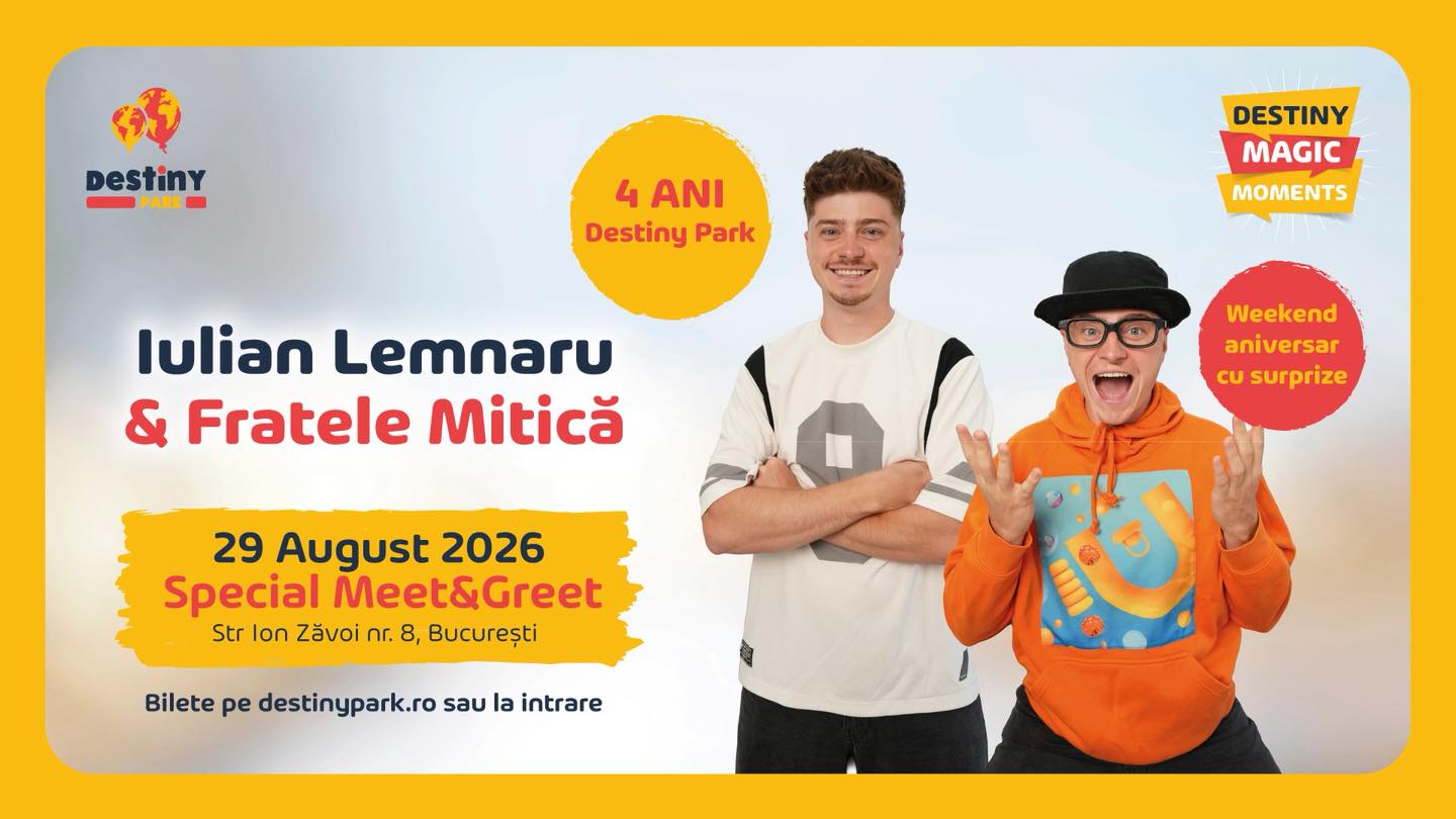 Destiny Park Romania Facebook ad: Împlinim 4 ani și pregătim un weekend de…