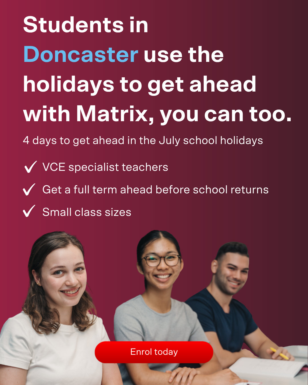 Matrix Education Facebook ad