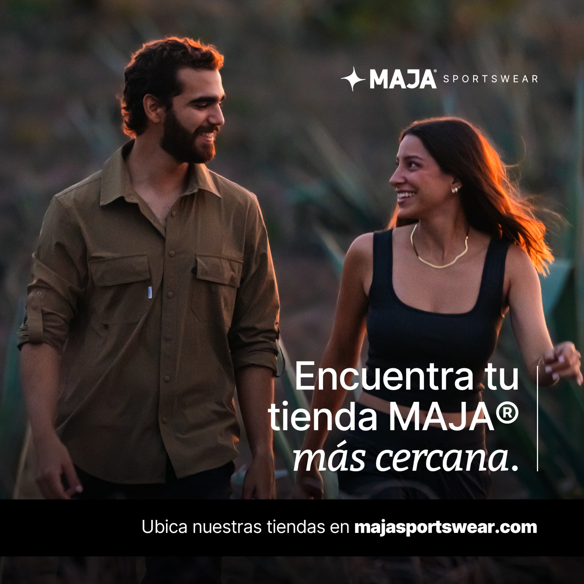 MAJA Sportswear Facebook ad: Encuentra tu MAJA más cercana