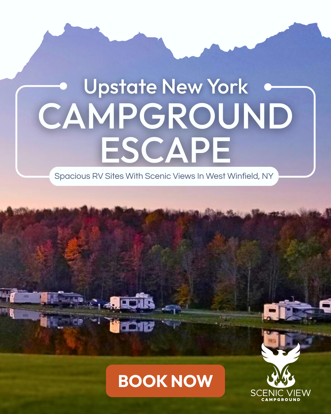 Scenic View Campground, West Winfield NY Facebook ad: RV Camping in Upstate New York