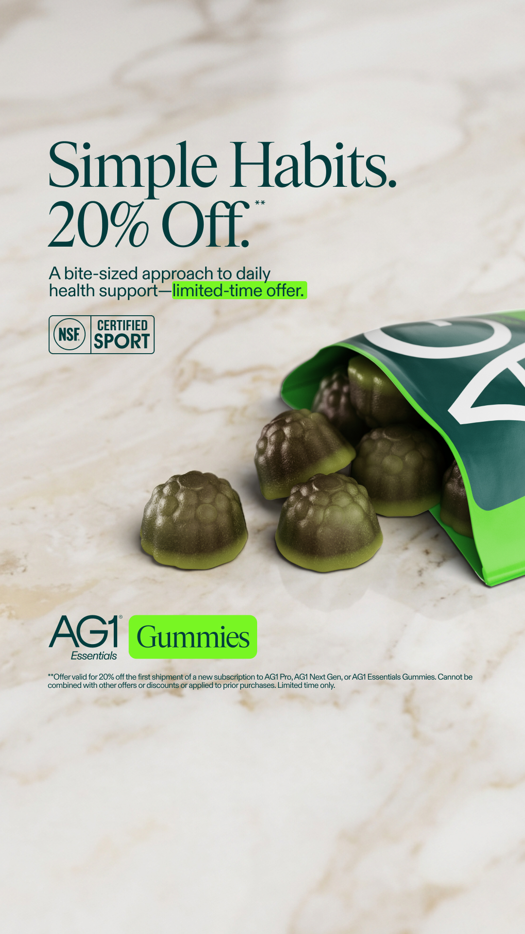 AG1 by Athletic Greens Facebook ad