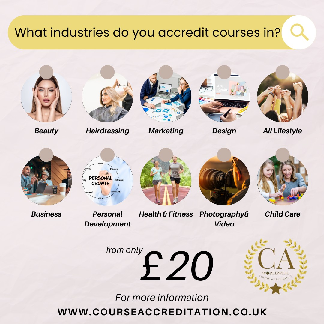 Course Accreditation Facebook ad