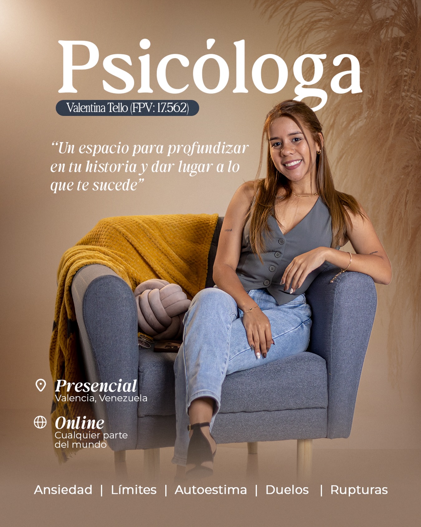 Psicólogo Valentina Tello Facebook ad: Hay momentos en los que seguir como siempre…