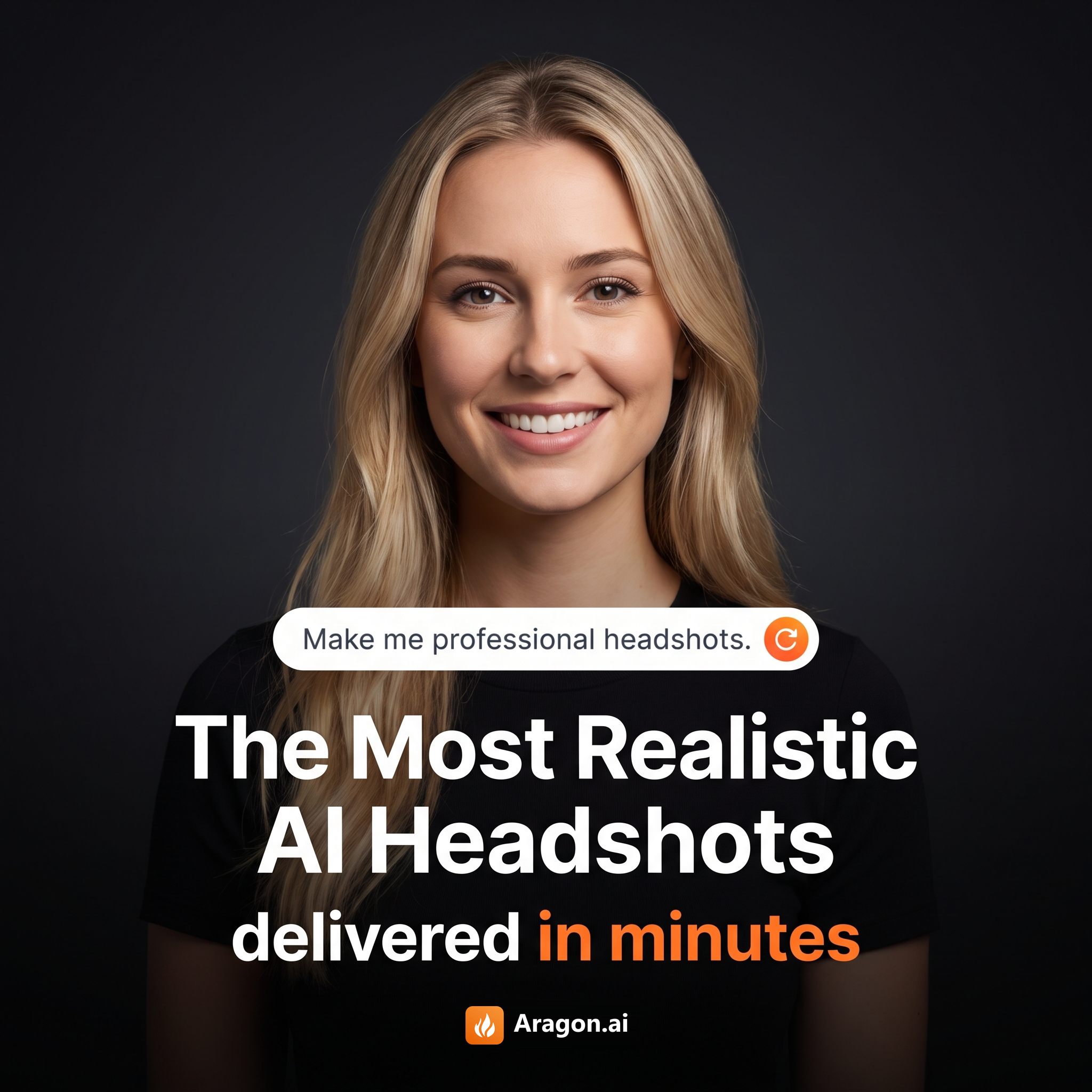 Aragon.ai Facebook ad: Realistic AI headshots in minutes